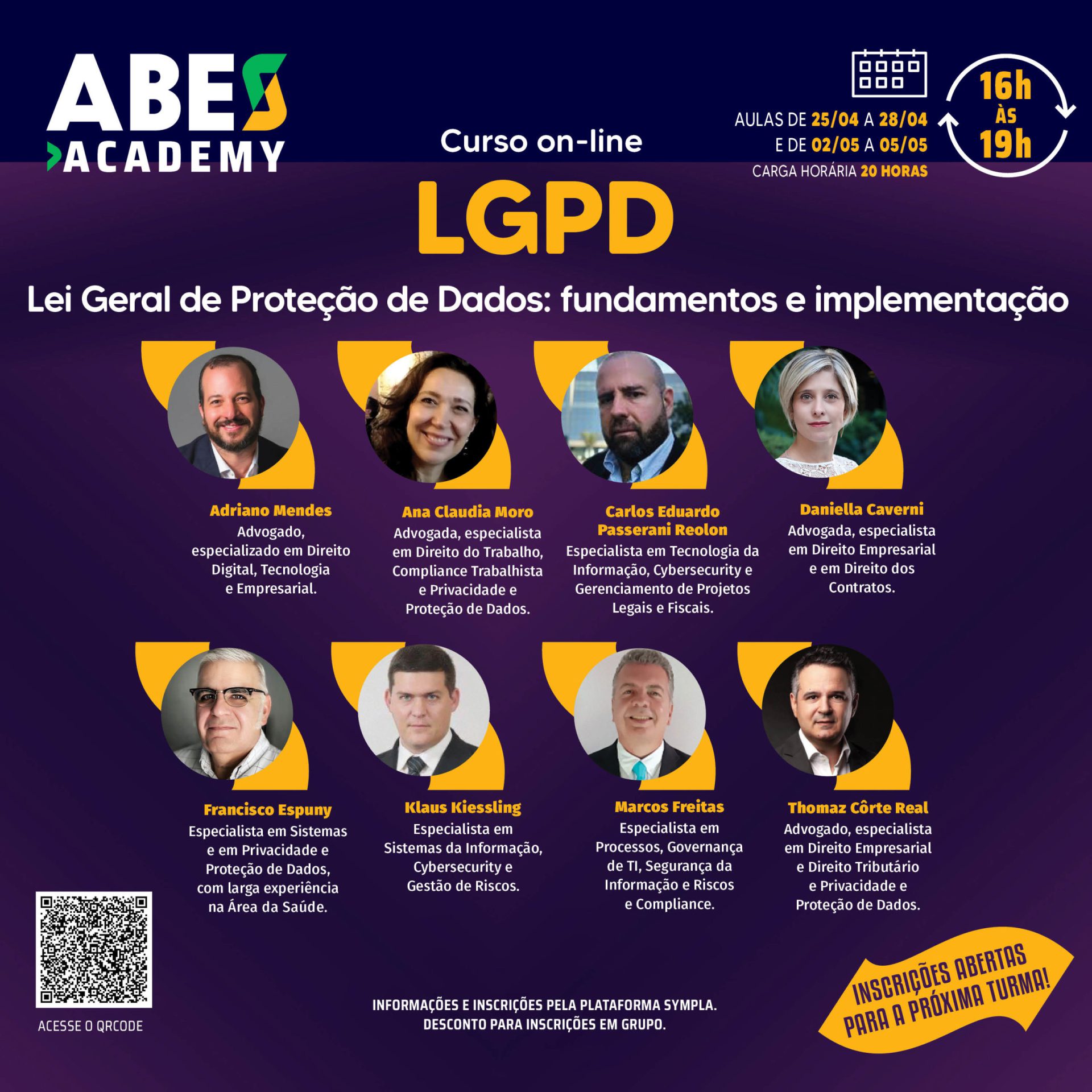 Inscrições abertas para o curso on-line “Lei Geral de Proteção de Dados: Fundamentos e Implementação”