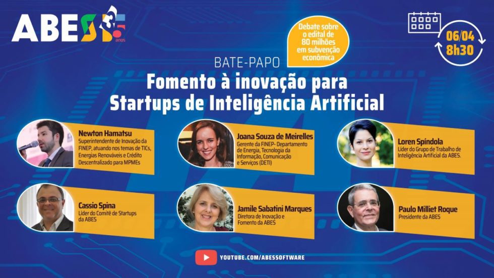 ABES discute as políticas de Fomento à inovação para Startups de Inteligência Artificial