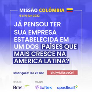 Vem aí a missão Colômbia - de 6 a 10 de junho