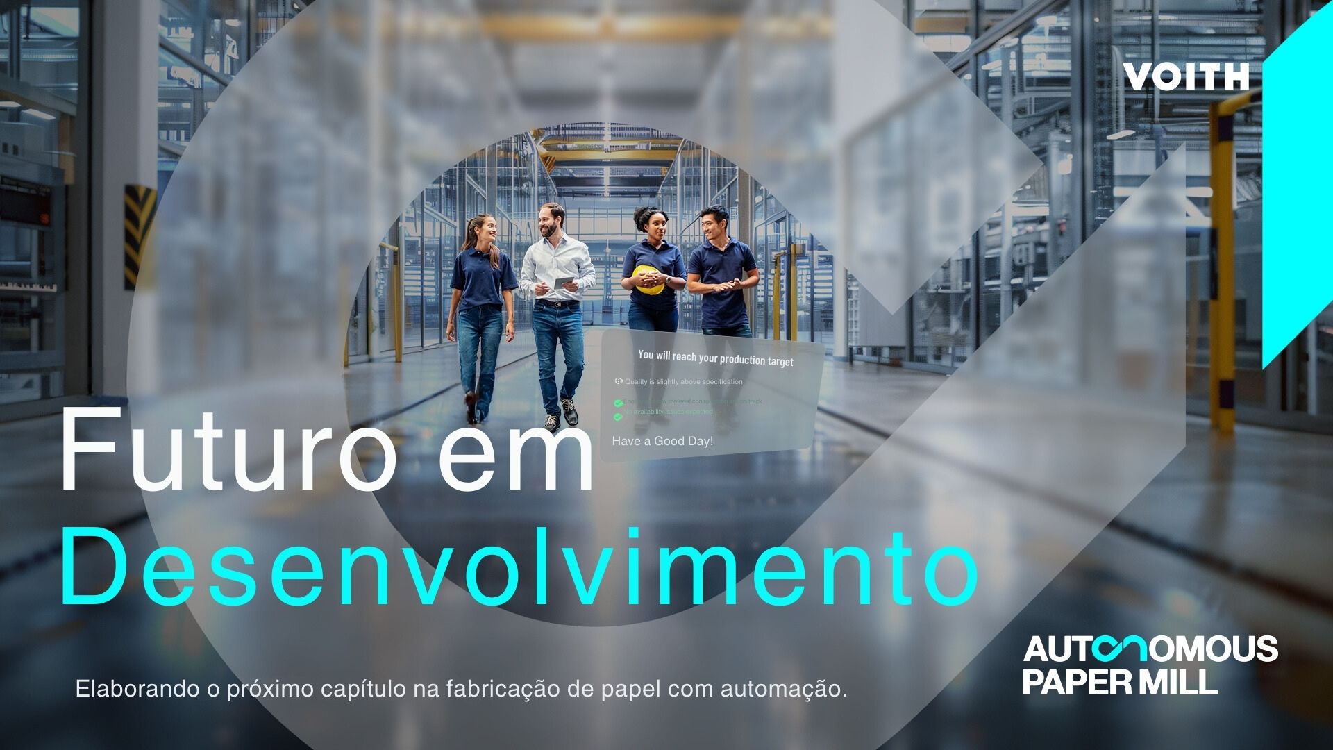 Voith dá o próximo passo em direção à fábrica de papel autônoma
