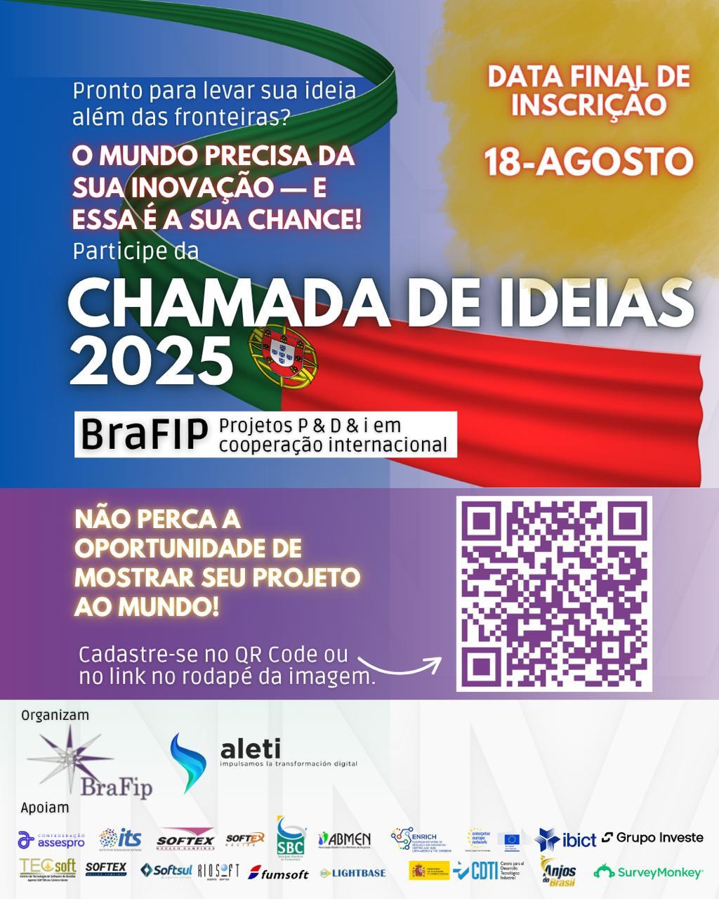 Chamada de Ideias BRAFIP 2025: participe e transforme sua ideia em inovação colaborativa