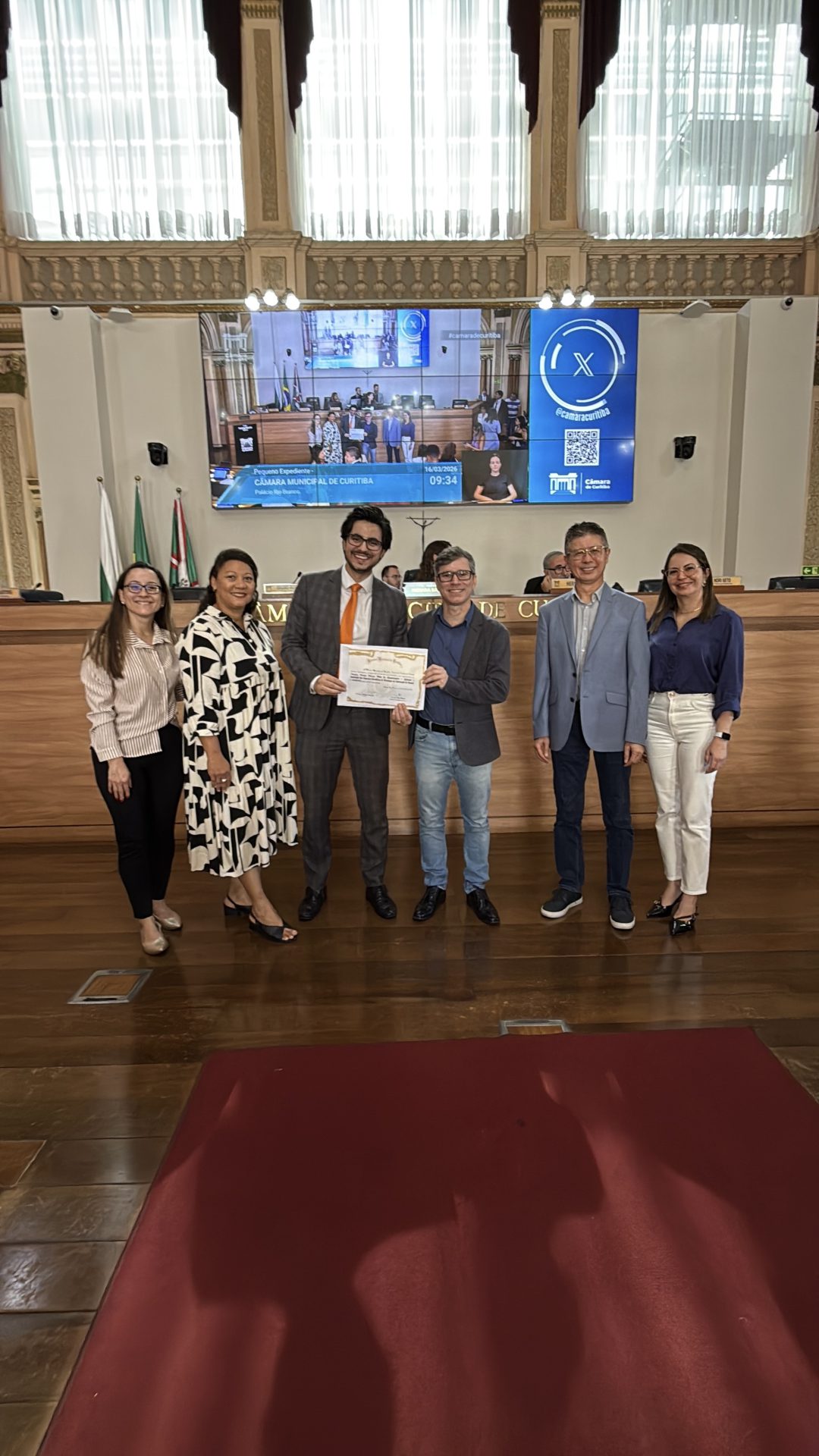 Assespro-PR é homenageada na Câmara de Curitiba