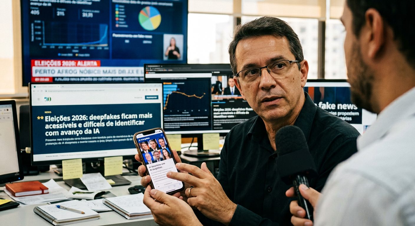 Eleições 2026: deepfakes ficam mais acessíveis e difíceis de identificar com avanço da IA